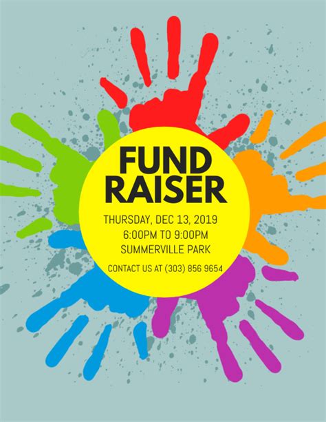 fundraiser event flyer template.